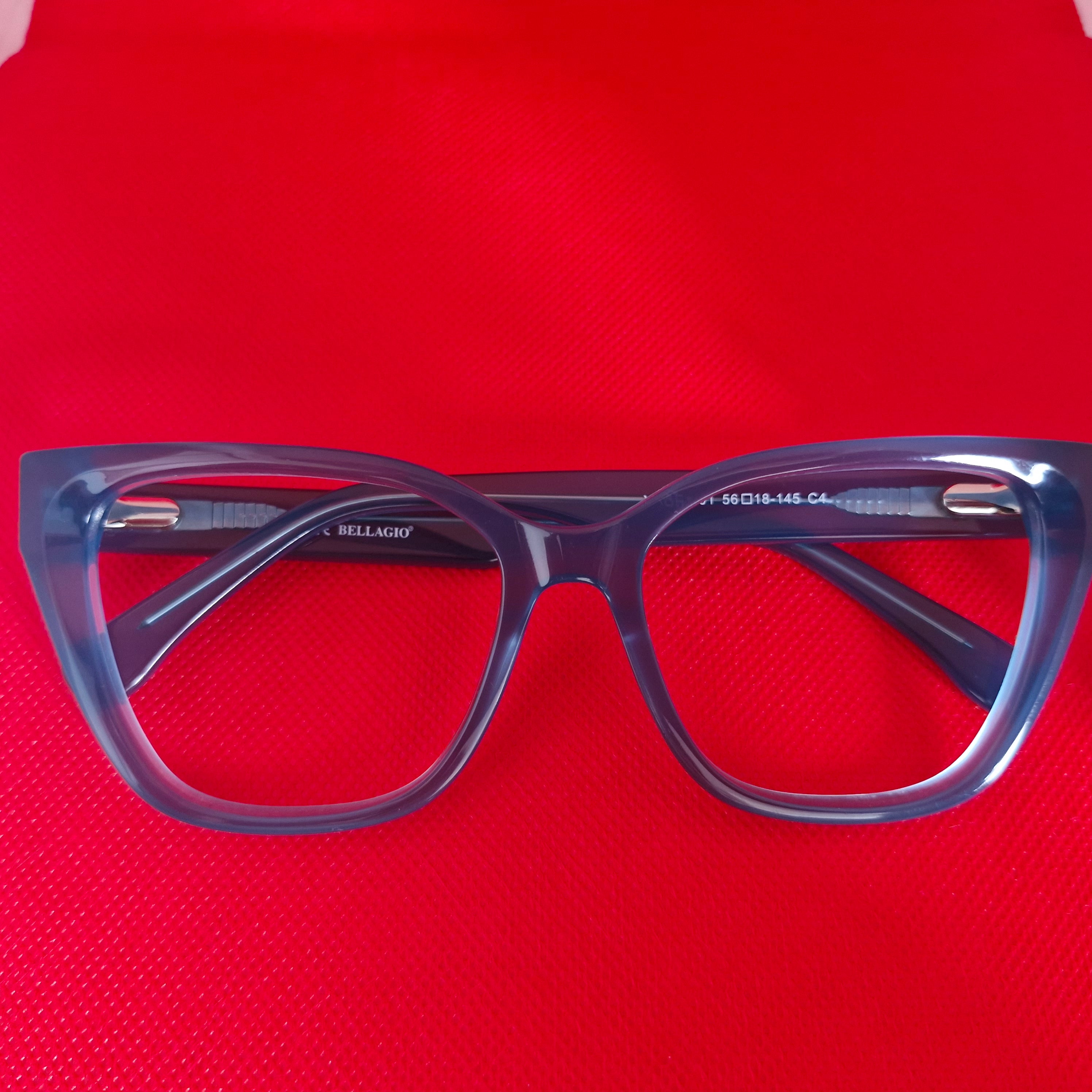 Armazón de ACETATO marca BELLAGIO + Cristales Ópticos CR39 con capa AR, protección 100% UV.