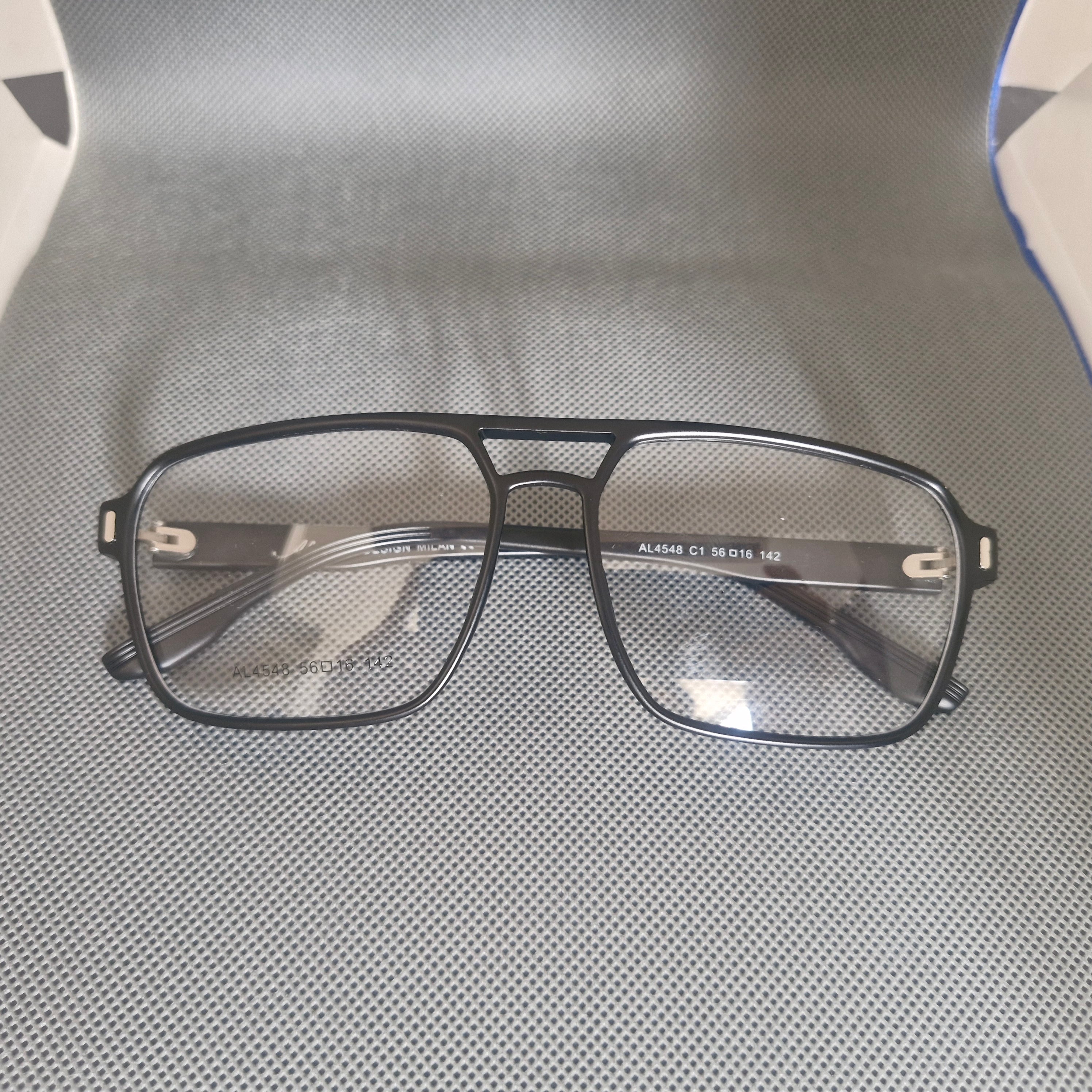 Marco Óptico de ACETATO marca ALTERNA tipo AVIADOR + Cristales Ópticos CR39 con capa AR y protección 100% UV.