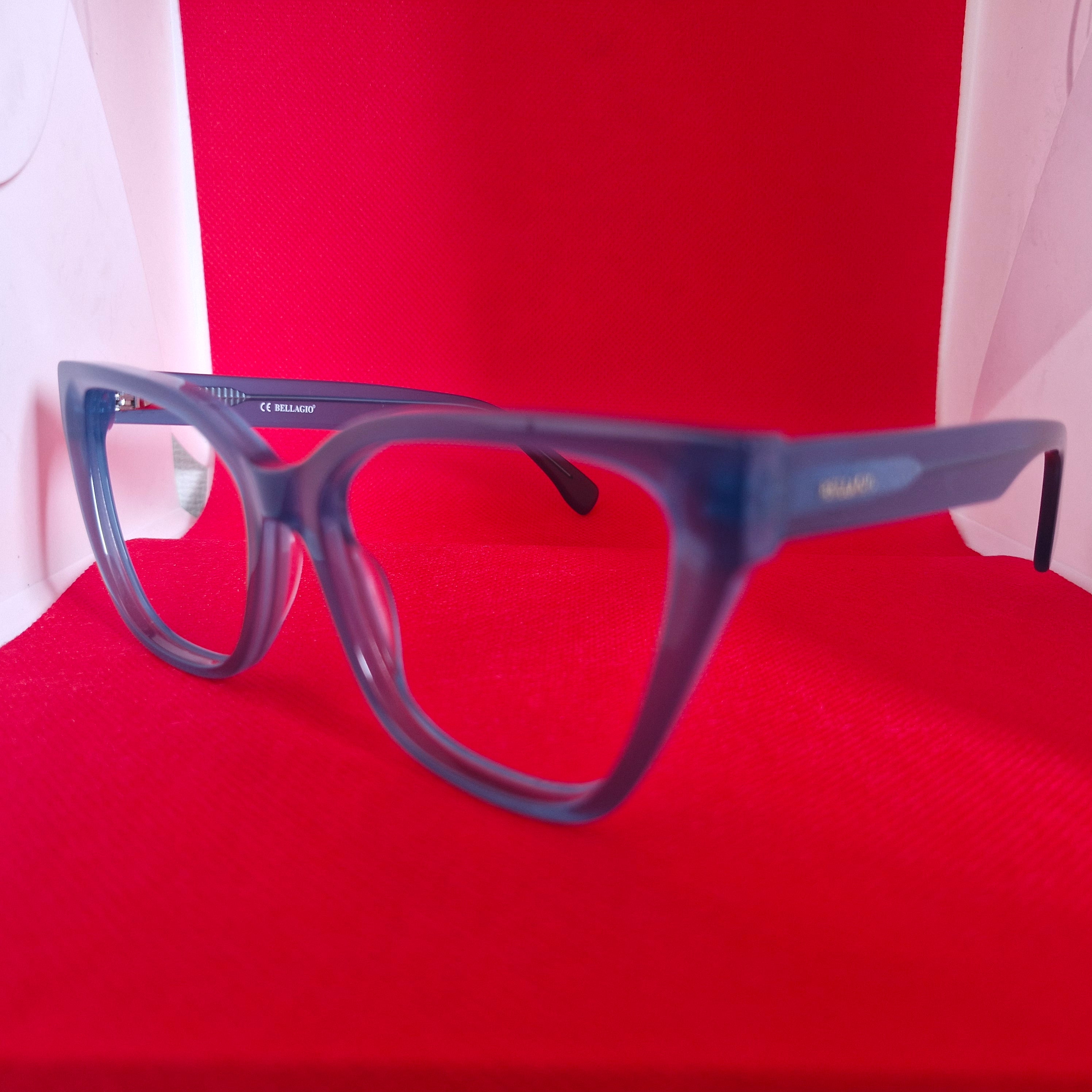 Armazón de ACETATO marca BELLAGIO + Cristales Ópticos CR39 con capa AR, protección 100% UV.