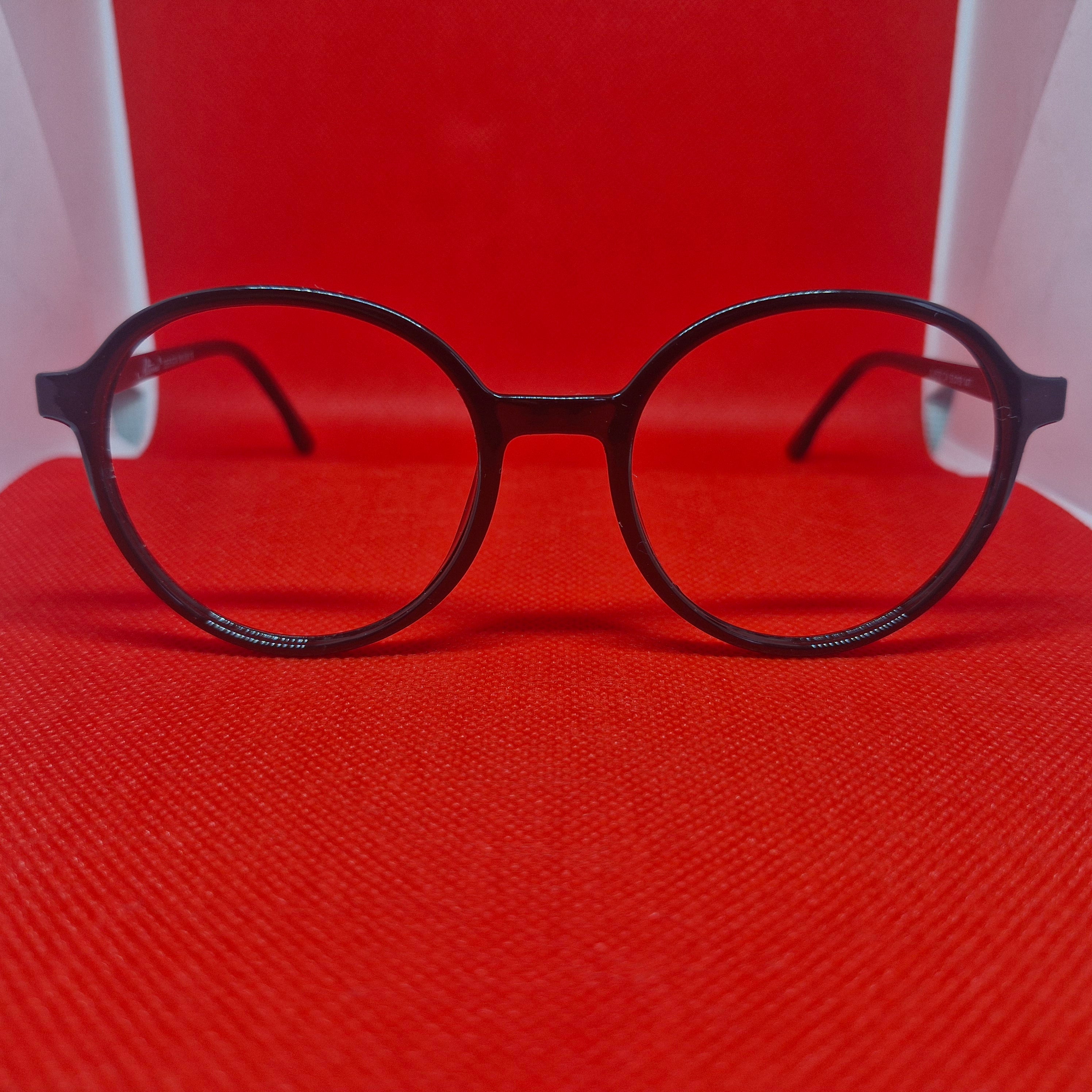 Armazón de ACETATO redondo marca ALTERNA + Cristales Ópticos CR39 con capa AR, protección 100% UV.