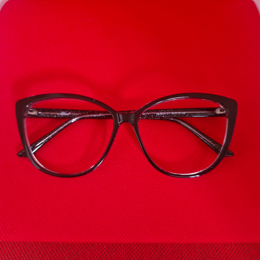 Armazón de ACETATO marca ALTERNA + Cristales Ópticos CR39 con capa AR, protección 100% UV.