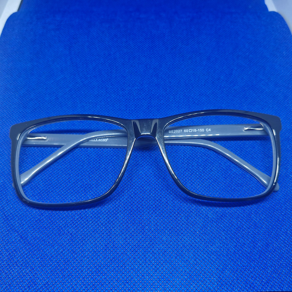 Armazón de ACETATO marca BELLAGIO + Cristales Ópticos CR39 con capa AR, protección 100% UV.
